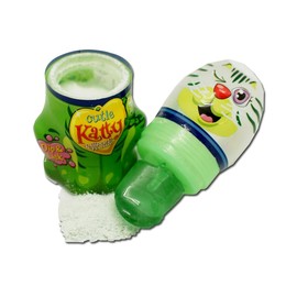 Cutie Katty Kätzchen Lutscher 4er Pack – Saure Brause-Dip Lutscher (Erdbeer, Cola, Himbeer, Apfel) – 4 Geschmäcker + Katzen-Designs, Kinder Mitgebsel