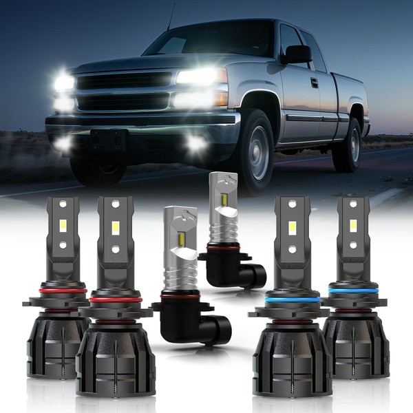 MZS Fit for 2003-2006 Sierra 1500 2500HD 3500 Bulbs Silverado
