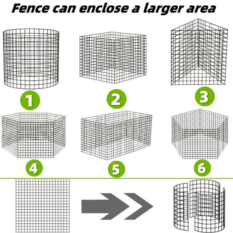 YAFAOCE 30Pcs Plant Protectors from Animals, 12x12 inch Metal Wire