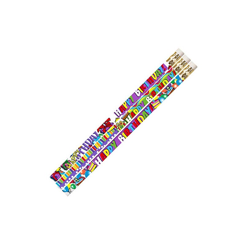 Musgrave Pencil Co Birthday Supreme Motivational/Fun Pencils School Supplies