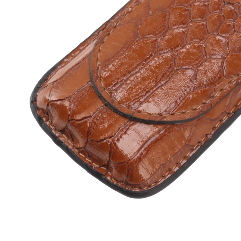 2 Finger Cigar Case Portable Waterproof Lightweight Artificial Leather Cigar