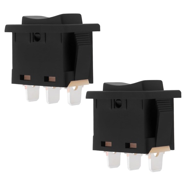 EMSea Pack of 2 Rocker Switch Replacement 6A 250VAC /