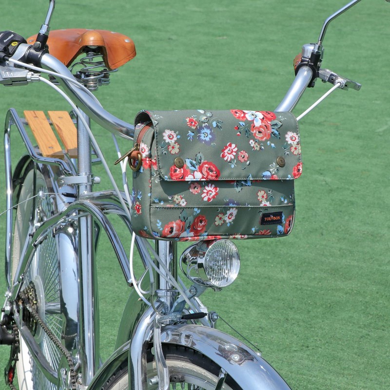 TOURBON Front Bag Bicycle Bike Handle Bag Frame Bag