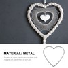 DECHOUS 9Pcs Metal Rings for Macrame, Heart Shape Dream Catcher