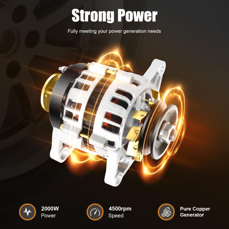 Brushless Permanent Magnet Generator, 2000W 4000RPM Low Rpm Alternator with