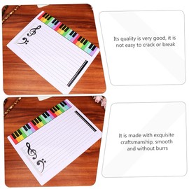 Ciieeo Writable Staff Whiteboard Erasable Music Notation Tool for Home and School Board for Music Practice and Teaching Easy to Clean Use