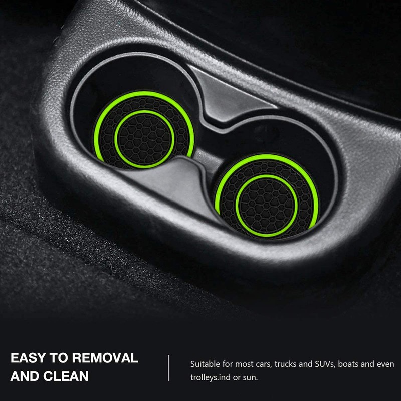 Auprite Car Cup Holder Coasters, 2 Pack Universal Auto Anti