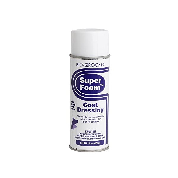 Bio-Groom Super Foam Coat Dressing – Dog Detangler Spray for