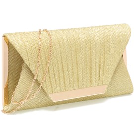 Mihawk Gold clutch purses for women evening bags and clutches for women evening bag purses and handbags evening clutch purse(Gold)