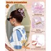 3pcs Bow Hair Clips for Women, Cute Hair Claw Clip