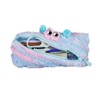 ZIPIT Furry Monster Pouch, One Long Zipper Pouch (Blue &