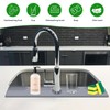 33inch Kitchen Sink Splash Guard Mat,Silicone Material Protects Faucet Handle