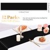 12 Pack Black Table Runner 12×72 Inch Long Table Runner