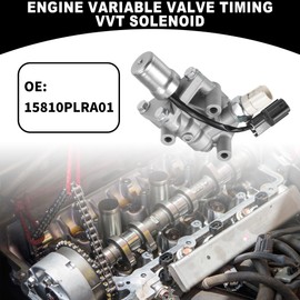 Partuto Engine Valve Control VVT-Solenoid No. 15810PLRA01 - Car Camshaft Valve Control - for Honda Civic 2001-2005 - Metal Silver Tone - 1 Piece