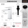 KENES Chrome Bathroom Faucet Single Handle Bathroom Sink Faucet Lavatory