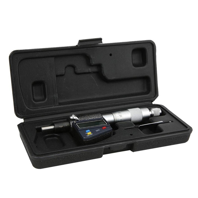 Fafeicy 0-25mm Digital Micrometer Digital Micrometer Head High Precision Carbide