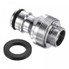 sourcing map Quick Release Garden Hose Nickel-Plated Outdoor Connector M16