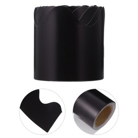 MILISTEN 5M Scalloped Bulletin Board Border Bulletin Borders Stickers Wavy Line Border Trim Chalkboard Sticker for Desks Locker Displays Homeschool Classroom Black