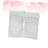 Baluue 2pcs Fitness Training Knee Support Pads Grey Sponge Knee