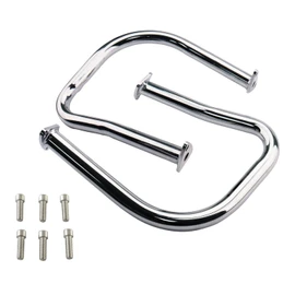 AIRCMT 1 Pair Rear Highway Bars Saddlebag Crash Bars Engine Guards for Indian Chief Vintage Chieftain 2014-2021 Roadmaster 2015-2021 Dark Horse Springfield 2016-2021 Challenger 2020 (Chrome)