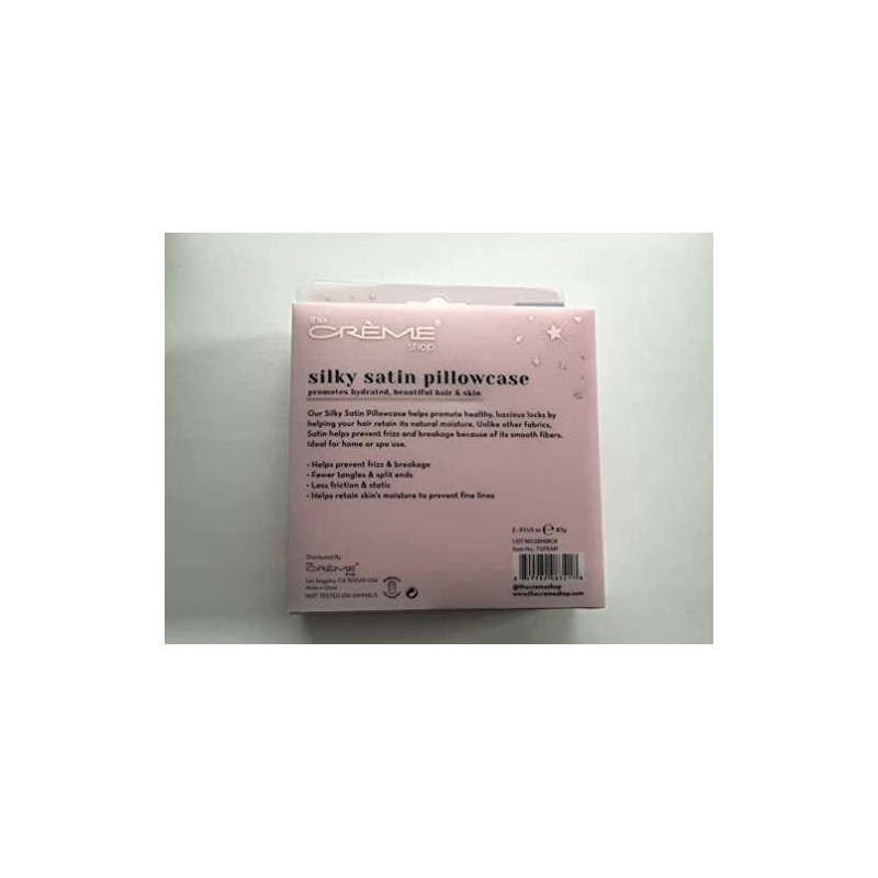 Silky Satin Pillowcase - 100% Charmeuse Satin Blush Constellation