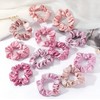 12pcs/Set Soft Elastic Silk Scrunchies, Hair Loops Ponytail Holders Hair