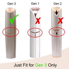 Flawless Replacement Heads Gen 3, 4 Pack - Compatible with 3rd Generation Flawless Facial Hair Remover, Replacement Heads for Flawless Facial Hair Remover Generation 3