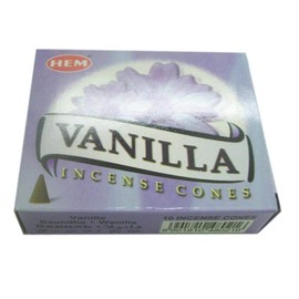 Hem Vanilla Fragrance Incense Cones Indian Dhoop