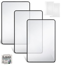 Giantree 5Pcs Page Magnifying for Reading, Magnifying Sheet, Reading Magnifier for Books Lightweight Full Page Magnifier, Magnifying Glass for Elderly and People with Low Vision Reading