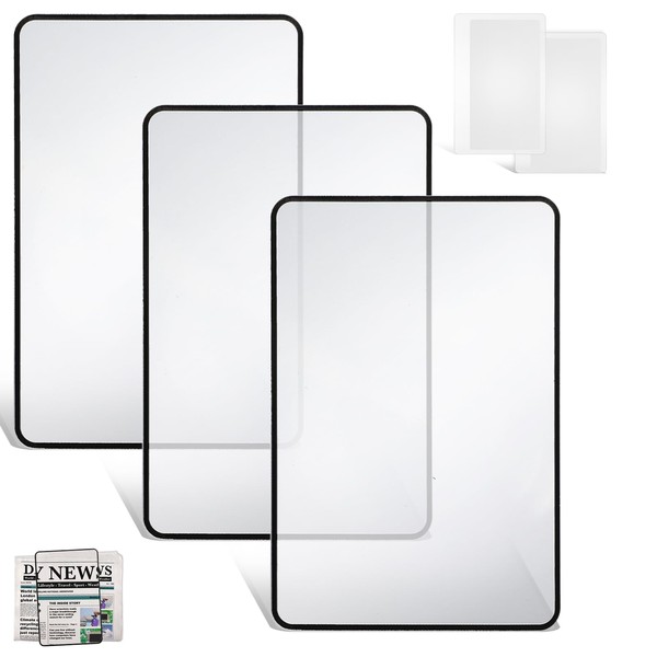 Giantree 5Pcs Page Magnifying for Reading, Magnifying Sheet, Reading Magnifier