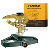 FANHAO Heavy Duty Pulsating Impact Lawn Sprinkler with Metal Base,