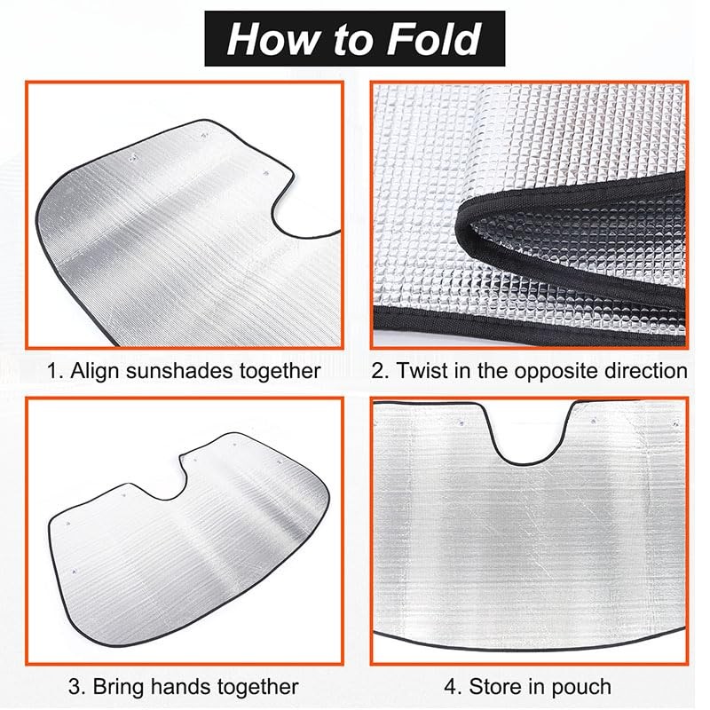 Car Foldable Car Sun Visor Compatible with Alfa Romeo Tonali,