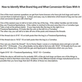 triplej Cornelius Type keg Ball Lock Post kit Gas + liquid 19/32"-18 9/16"-18 (GAS + LIQUID 19/32"-18)