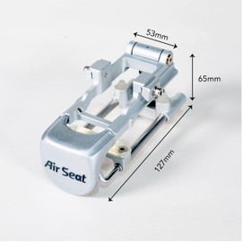 Air Seat 25 Full-Floating Saddle Suspension for Bicycle roadbike ebike The Ultimate Solution to The Saddle Sore (Silver, S)