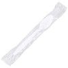 Poly Bag Guy Individually Wrapped White Plastic Spoons, White, 1000/Case