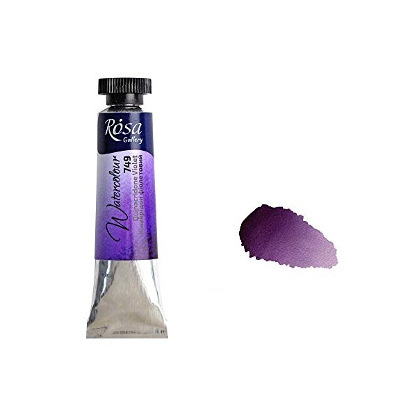 Professional Watercolour Paint, 10ml Tubes, Gallery, Artist Quality (Quinacridone Violet)