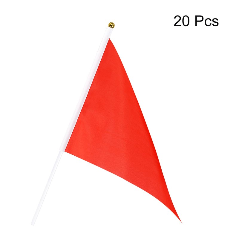 sourcing map Pack of 20 Flag Sticks, Hand-Held Small Mini