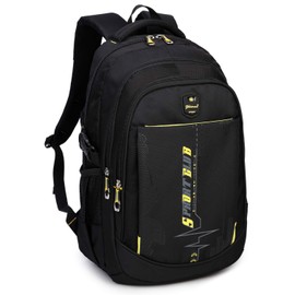 SIVENKE School Backpacks Student Bookbag Laptop Rucksack Computer Casual Shoulder Daypack Travel Back Pack for Teen Boys Yellow