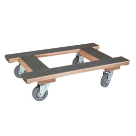 Mytee Products 18"x30" H Frame Movers Dolly w/Rubber Tread & 4" Non Marking Wheels - 1000 lbs WLL H Shape Heavy Duty 4 Wheel Moving Dolly Cart for Packing & Moving Supplies - Furniture Piano Dolly
