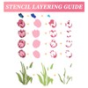 ORIGACH Tulip Layering Stencil Stamp and Die Set for Card