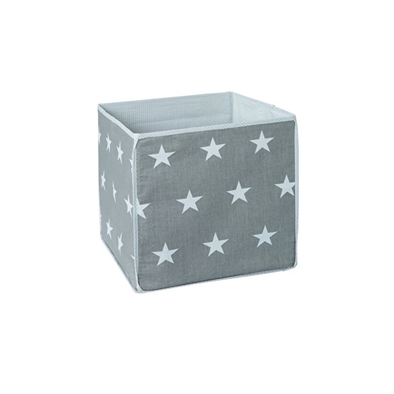 Roba 139100DGV190 Little Stars Storage Box Grey with White Stars