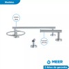 Meer - Set De 4 Accesorios Baño De Acero Inoxidable