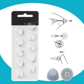 Open Domes Double Vent Hearing Aid for Oticon Replacements, 6mm Oticon Minifit Double Vent Bass Domes (1 Pack)