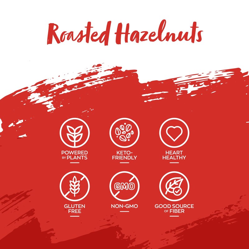 Nature’s Garden Roasted Hazelnuts – 26oz, Whole Roasted Hazelnuts, Raw