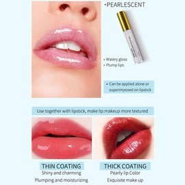 zalati Lip Gloss Plumper Enhancer Moisturising Balm Care Serum Collagen Mask Maximiser Lipstick Anti-Ageing Fuller Hydrated