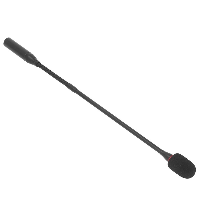 Gooseneck Microphone 17.7in Flexible Noise Reduction Gooseneck Plug in Microphone