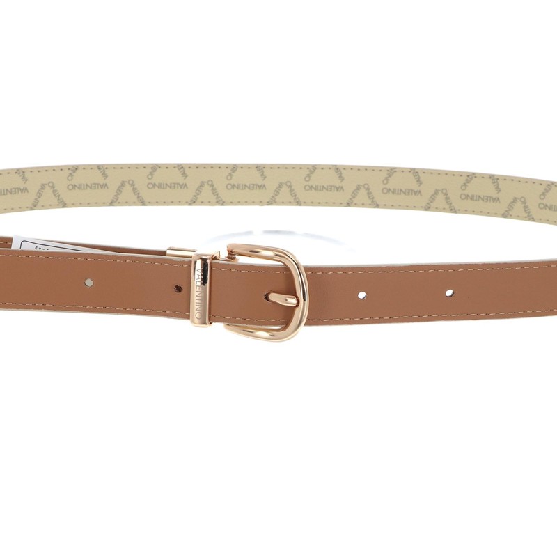 VALENTINO Liuto W120 Logo Belt Ecru / Multi / Oro