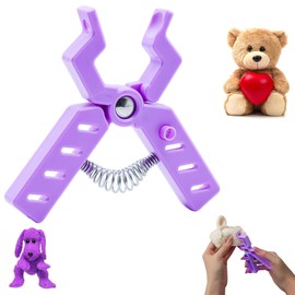 Safety Eye Snapper Tool for Crocheting Safety Eyes Attaching, for Amigurumi Crochet and Stuffed Animals Eyes 5-30mm Ergonomic Making Supplies Tool, Purple