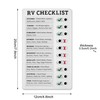 WANGCL Portable Memo Board Reusable Plastic RV Checklist Daily Affairs