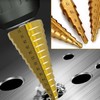 3 Pcs Large Step Cone Drill Bits – Speed Steel